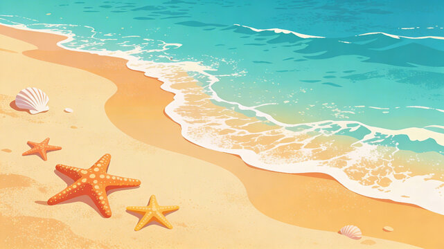 starfish on the beach