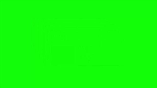 Retro "Life Fail" Error Message Pop-up Animation on Green Screen