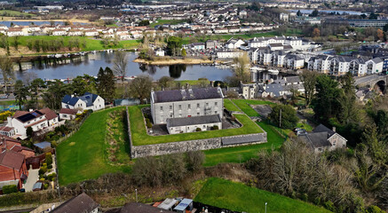 Drone view of Enniskillen Town Co Fermanagh Northern Ireland 03-12-2025 © Peter Steele
