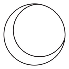 Naklejka premium Black 3D cube icon inside a white circle. Minimal geometric vector icon for tech, blockchain, and modern logo design projects.