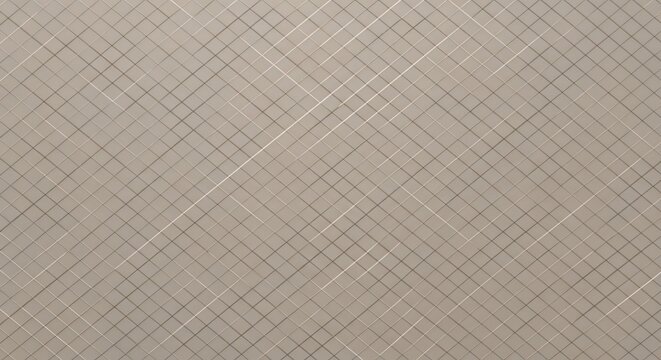 Neutral beige background with a fine diagonal crosshatch grid pattern texture.