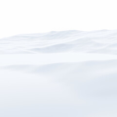 Fototapeta premium Snow mountain landscape. Snowy hill