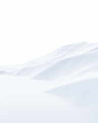 Fototapeta premium Snow mountain landscape. Snowy hill