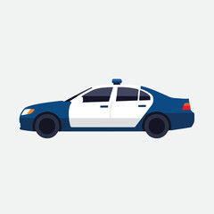 Fototapeta premium A graphic illustration of a police car