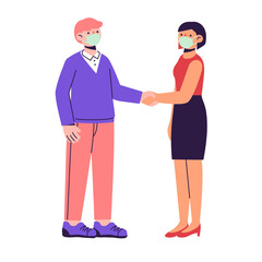 Obraz premium Handshake between two business people