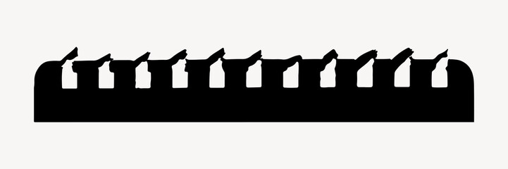 Silhouette of standing cats © Rawpixel.com