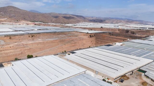 plastic sea terra forming mining industry mine greenhouse agriculture intensive farming invernaderos climate change business - Andalusia, Spain - 2025
