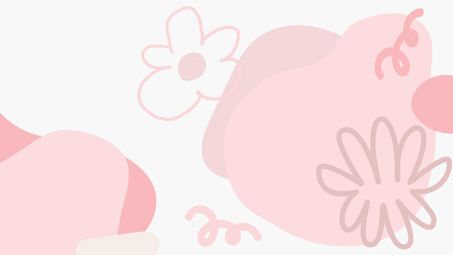 Abstract floral pink design desktop wallpaper