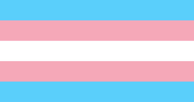 Transgender pride flag illustration element