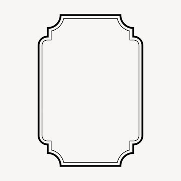 Elegant vintage frame design element