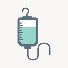 Fototapeta premium IV fluid bag icon illustration