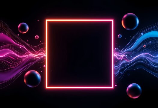 abstract background with glowing lights