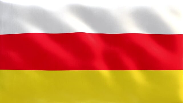 South_Ossetia_National_Flag_Waving_Seamless_Loop_4K