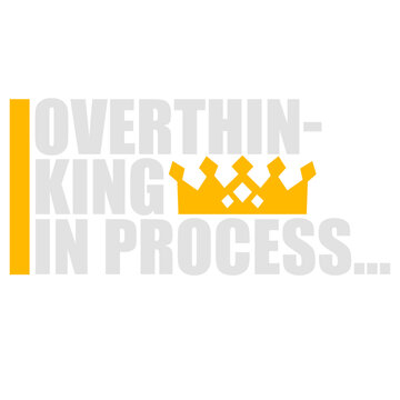 Overthinking In Process &ndash; perfectly relatable for every anxious mind that can't stop analyzing everything. Sarcastic, self-aware and a great gift for chronic overthinkers and restless brains.