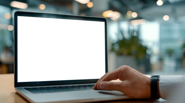 businessman holding digital tablet