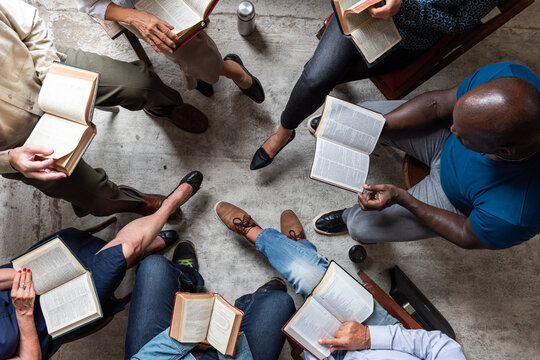 Group reading circle gathering