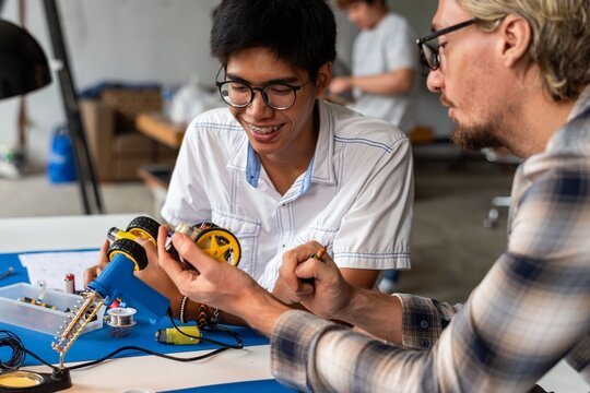 Collaborative robotics project teamwork photo
