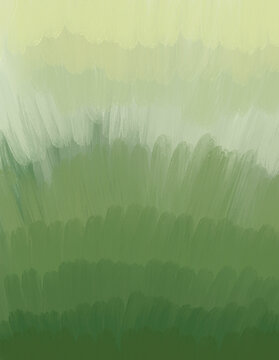 Soft abstract watercolor background with organic green textures and fluid brush strokes. Hand painted digital illustration inspired by natural landscapes, suitable for branding, packaging, wallpaper