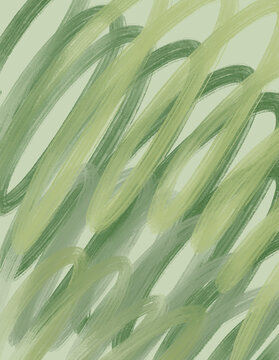 Soft abstract watercolor background with organic green textures and fluid brush strokes. Hand painted digital illustration inspired by natural landscapes, suitable for branding, packaging, wallpaper