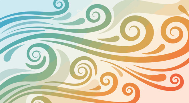 Gradient swirls pattern