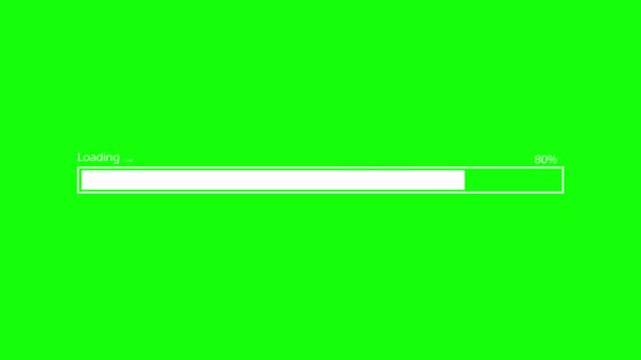 A white loading bar displays 54 completion on a bright green background