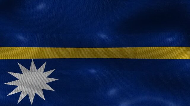 Nauru Nauruan Flag Textured Background Waving