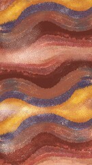 Fototapeta premium Abstract Organic Geometric Texture with Earth Tones and Metallic Accents