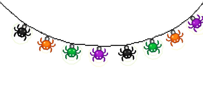Halloween Spider String Lights Decoration.