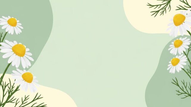 Hello Spring Floral Background with Copy Space and Welcome Greeting 4K