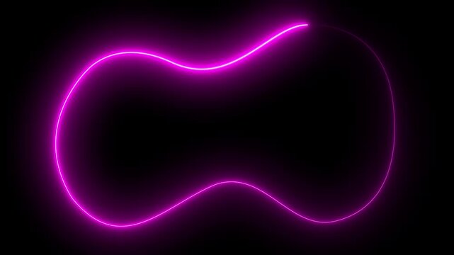 Glowing Energy Light Beam Effect &ndash; Futuristic Neon Abstract Motion Background Loop
