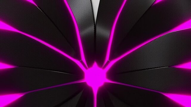 セキュリティコンセプト向けのサイバネティックなカーボン蝶の羽のマクロ