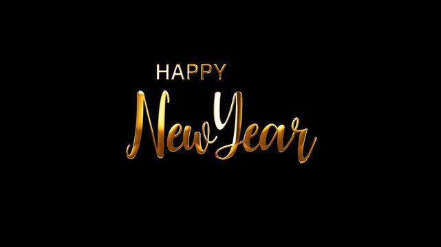 animation taxt happy new years