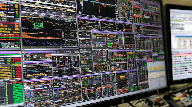 powered forex system analyzing complex currency patterns on transparent screens