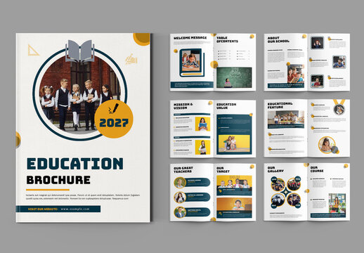 Education Brochure Template Layout