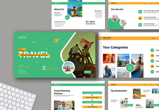 Tour Travelling Presentation Template Layout