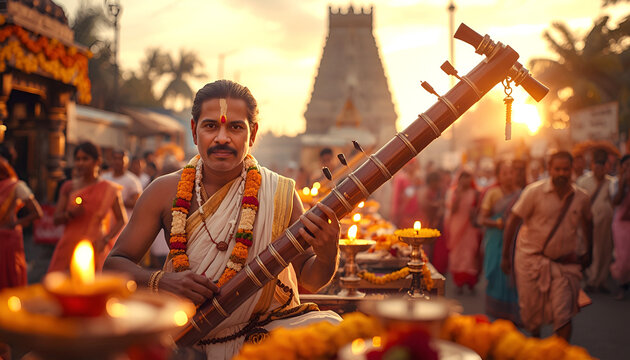 Sacred Nadaswaram Temple Music Tradition