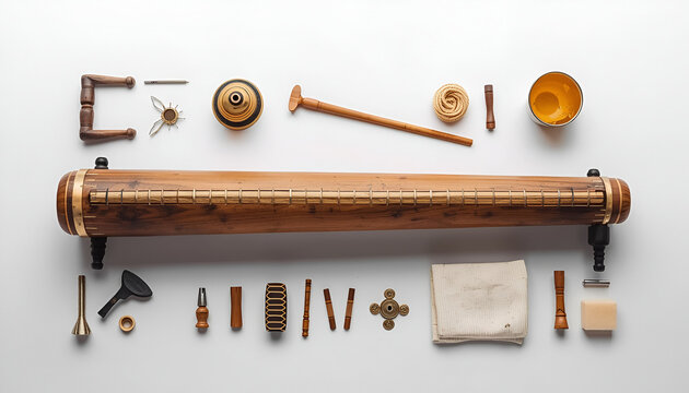 Elegant Nadaswaram Isolated Studio Photography