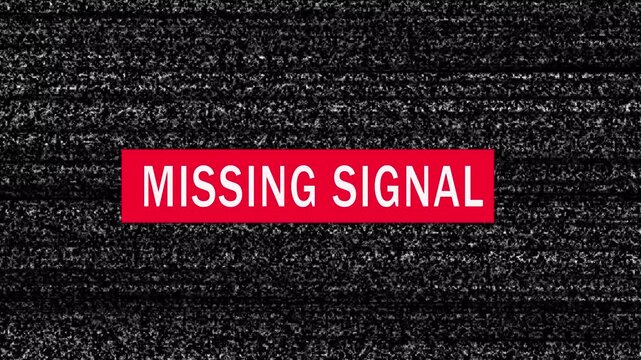 Missing signal tv screen noice and texture. 4K Video Tv no signal concept illustration