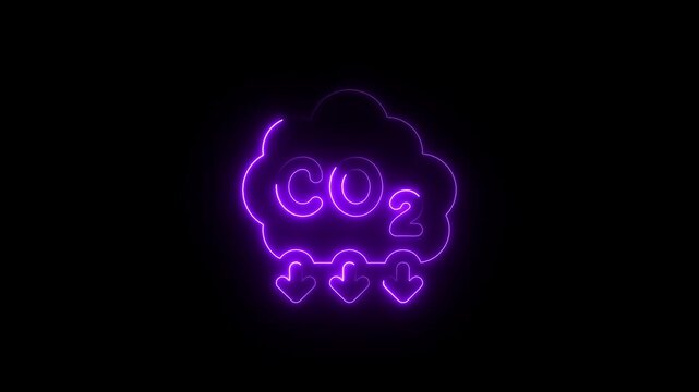Neon glowing c cloud question mark with music note symbols vibrant purple light on dark background modern artistic for technology
