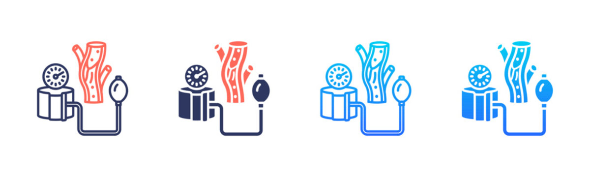 Blood Pressure Icon Pack In Multiple Styles