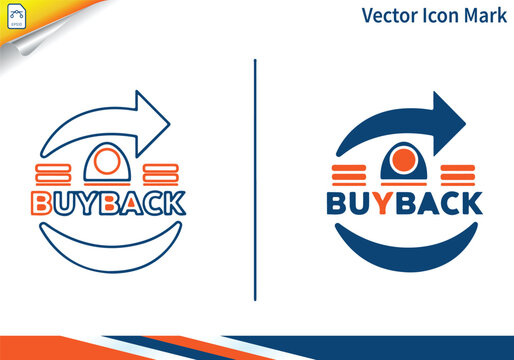 Buyback finance arrow circle circular economy trading return.
