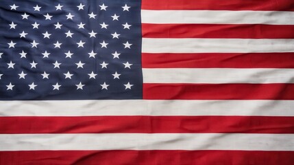 Fototapeta premium Woven Fabric American Flag Texture