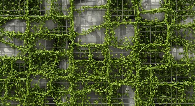 A close up view of the intricate cellular structure of a green plant leaf under a light microscope