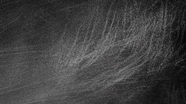 Dark Chalkboard Texture.Black scratched grunge background loop for video overlays and design