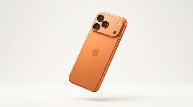 Sleman, ID - April 16, 2026: Smartphone Apple iPhone 17 Pro Max Orange
