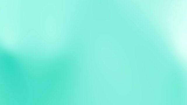 animated aqua teal gradient background blurry of light mint green color suitable for backgrounds, web design, digital art, presentations, and modern aesthetics.