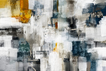 Abstract art, texture effect, modern creativity, home decoration, artistic background, fine art for wall decor and print, mural design, oil painting style, artistic strokes, knife painting, elegance © CHREMOS