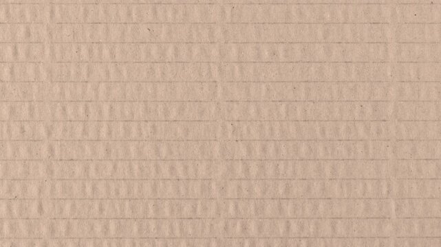 4K Stop Motion Cardboard Texture Horizontal Looping Background, Seamless Brown Recycled Paper Animation