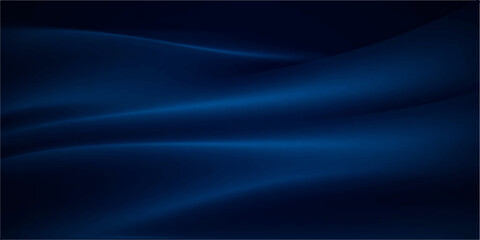 A smooth flowing wave of dark blue and purple energy creates a glowing abstract background texture with light lines and motion blur for a modern art wallpaper backdrop © PIXEL