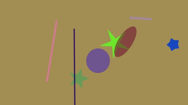 Vibrant animated maple seeds twirling in golden autumn breeze animation